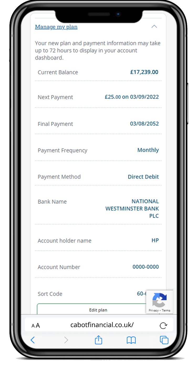 I'm already in a payment plan, how do I update my plan details?